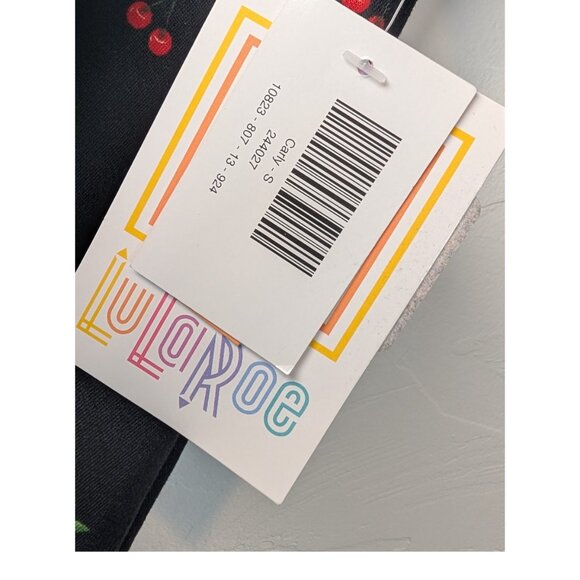 LuLaRoe Womens Small Carly Dress Midi Black Cherry Print Casual New NWT - Picture 6 of 8